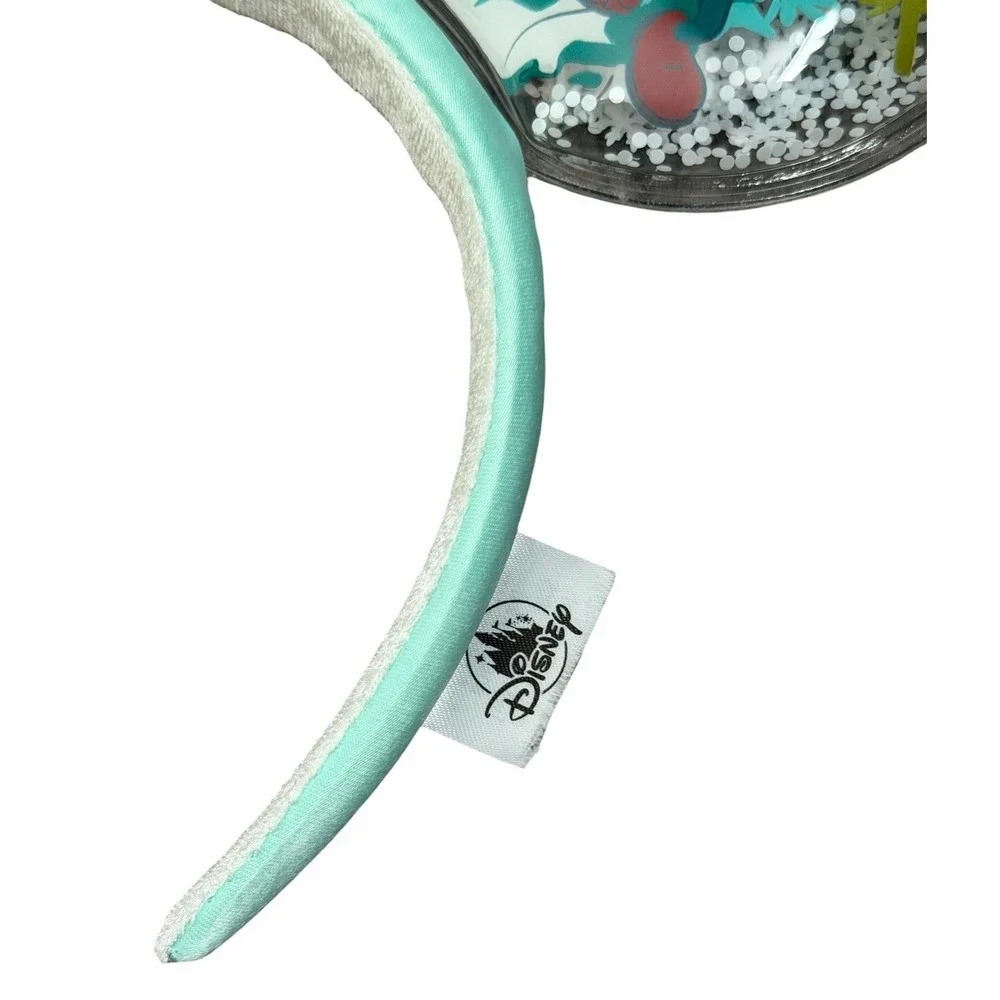 Disney Parks Mickey Minnie Christmas Holiday Snow Globe Mouse Ears Headband‎